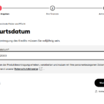 Openbank Kreditantrag Seite Zwei