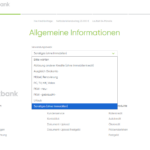 Screenshot SWK Bank Policendarlehen-Antrag Seite Eins