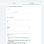Screenshot 1822direkt Anfrage zweite Seite