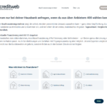Screenshot creditweb Anfrage erste Seite