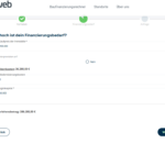 Screenshot creditweb Anfrage zweite Seite