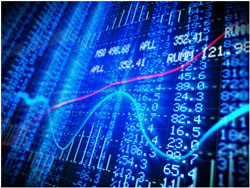 Eigenkapital und Marktkapitalisierung europäischer Banken Börsenstände und Indextafel