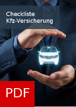 PDF Checkliste zum Thema Kfz-Versicherung