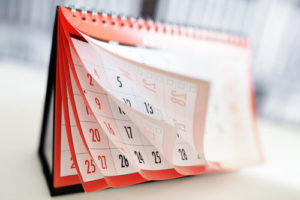 Ein Tischkalender