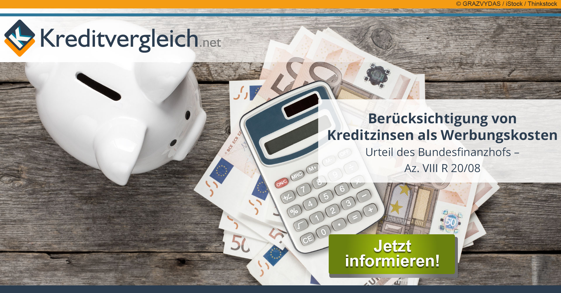 Zinsen für Immobilienkredit können Werbungskosten sein