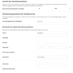 Zweiter Schritt Antragstellung Santander Privatkredit