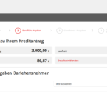 Dritter Schritt Antragstellung Santander Privatkredit