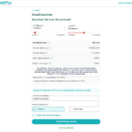 Screenshot Creditplus Beamtenkreditanfrage Seite Eins