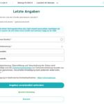 Screenshot Creditplus Beamtenkreditanfrage Seite Vier