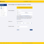 Screenshot Postbank - Kreditanfrage - zweite Seite