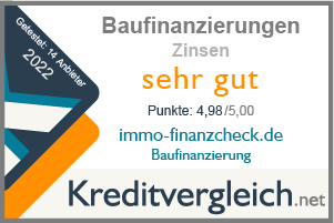 Baufinanzierung Test 2022 - sehr gut - immo-finanzcheck.de