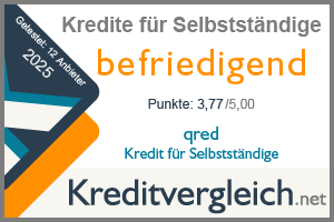 Testsiegel Testsieger Kredit für Selbststständige 2025