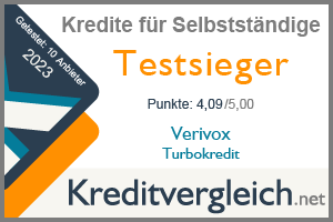 Verivox ist Testsieger in unserem Test der Kredite für Selbstständige im Jahr 2023