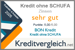 Testsiegel-Kredit-ohne-Schufa-2026-Zinsen-sehr-gut-BON-Kredit-Kredit-ohne-Schufa
