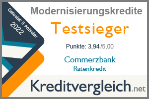 Commerzbank ist Testsieger in unserem Test der Modernisierungskredite für 2022