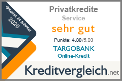 Testsiegel-Service-2026-sehr gut- Targobank-Online-Kredit